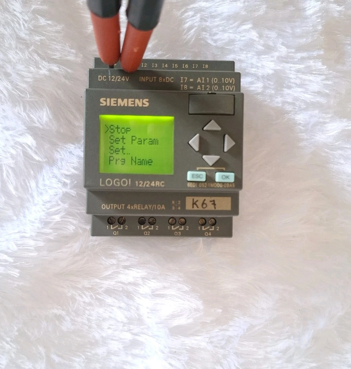 USED WORKING SIEMENS LOGO 6ED1052-1MD00-0BA5 12/24RC DC 12/24V FREE SHIP